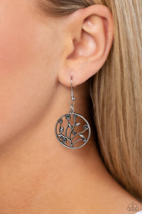 Bedazzlingly Branching - Silver Earrings