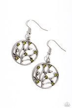 Load image into Gallery viewer, Bedazzlingly Branching - Green Earrings