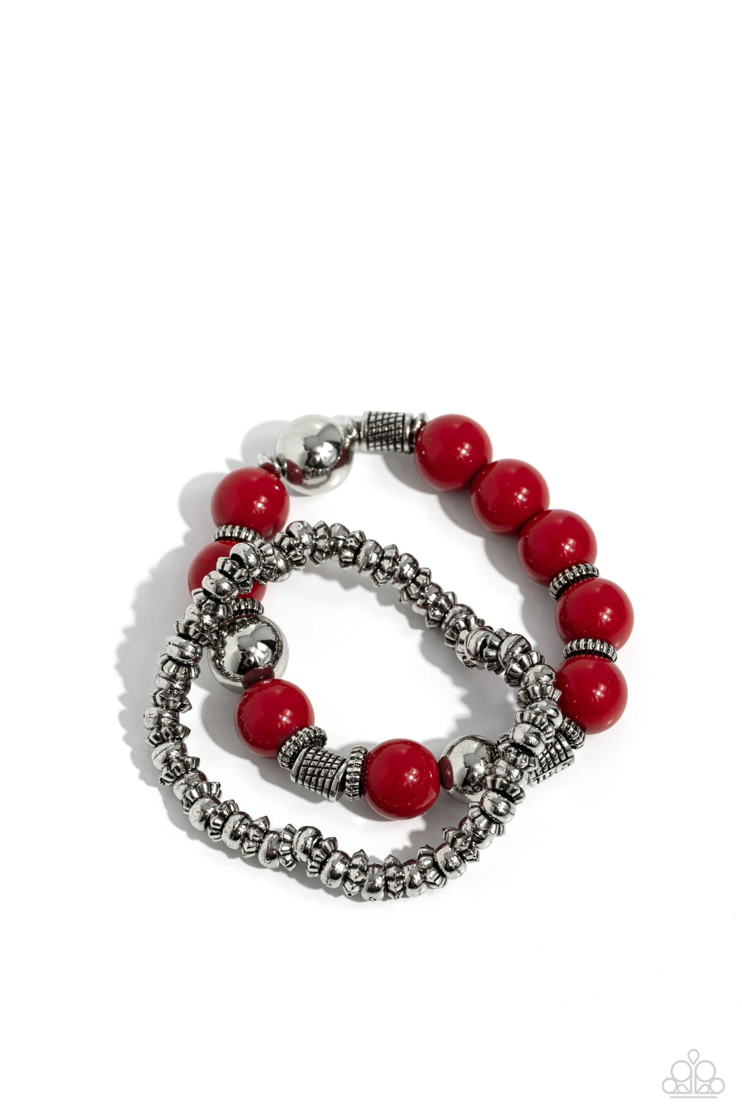 Walk This SWAY - Red Stretchy Bracelets