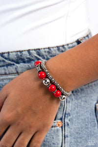 Walk This SWAY - Red Stretchy Bracelets