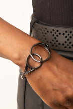 Load image into Gallery viewer, Scope of Expertise - Black Gunmetal Hinged Bracelet