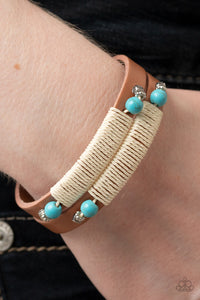 And ZEN Some - Blue Adjustable Snap Closure Bracelet