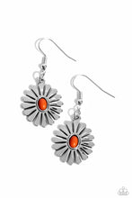 Load image into Gallery viewer, Delectably Daisy - Orange Earrings