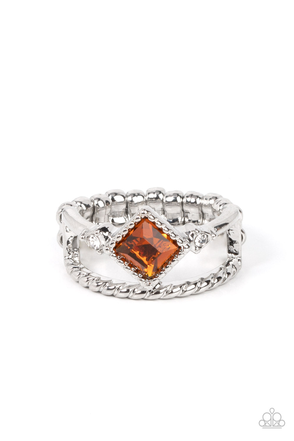 Angling for Attention - Brown Dainty Ring