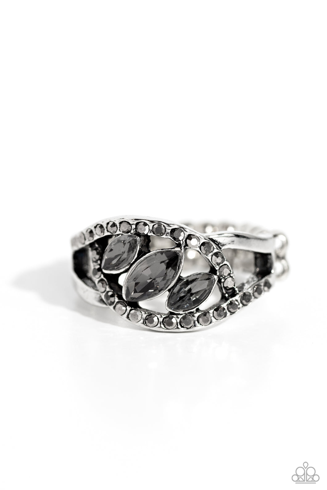 Stiletto Sparkle - Silver Dainty Ring