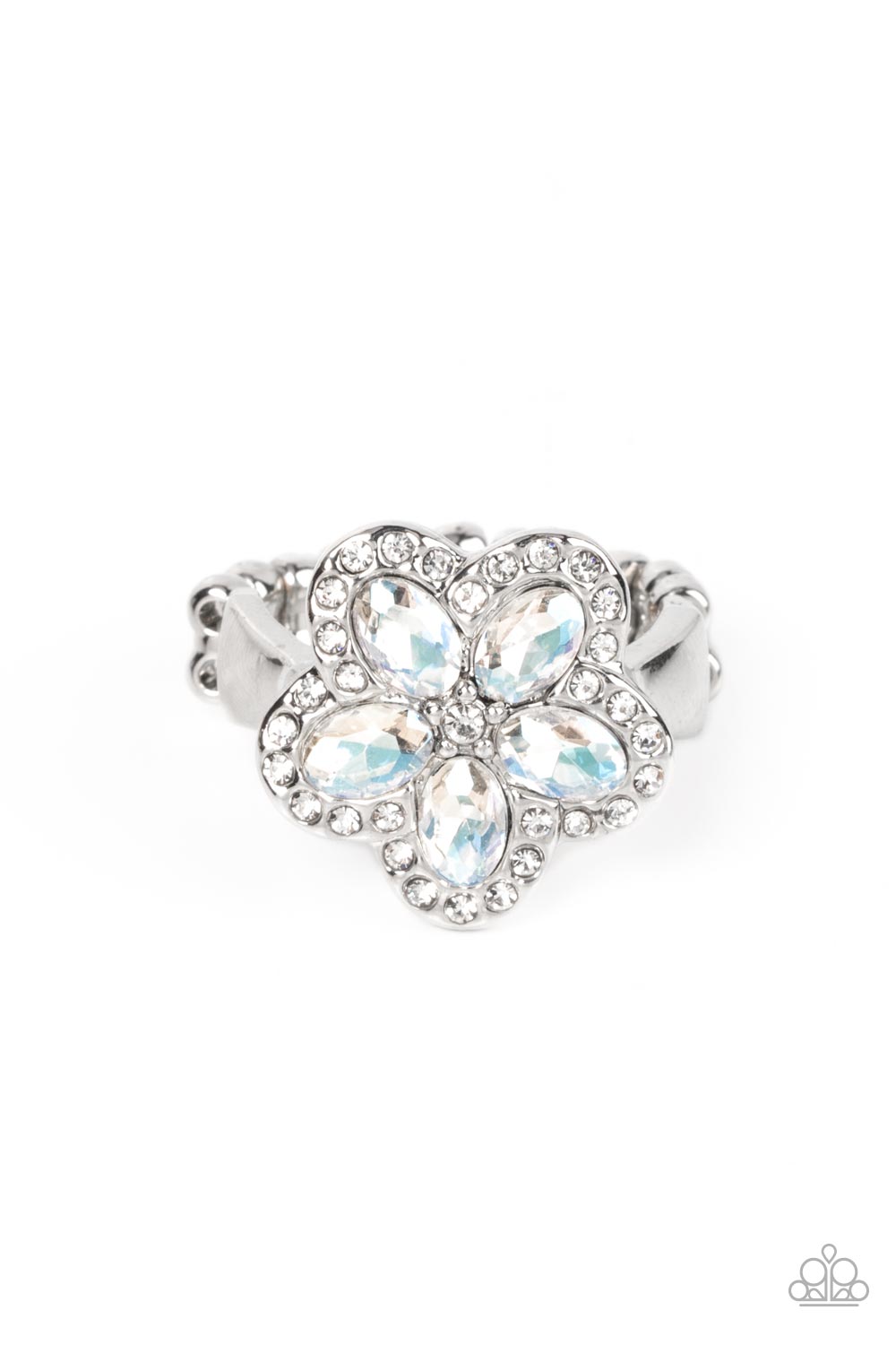 Efflorescent Envy - White Dainty Ring