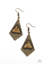 Load image into Gallery viewer, Cosmic Destination - Brass Earrings