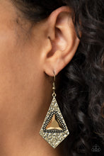 Load image into Gallery viewer, Cosmic Destination - Brass Earrings