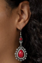 Load image into Gallery viewer, Palace Bribe - Red Earrings