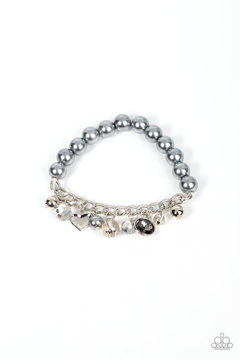 Adorningly Admirable - Silver Stretchy Bracelet