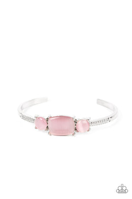 Tranquil Treasure - Pink Cuff Bracelet