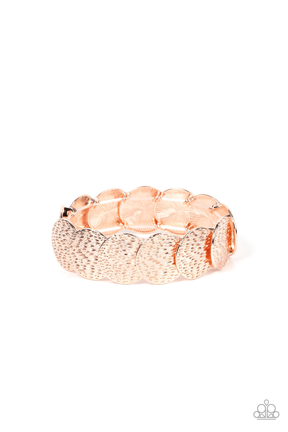 Radioactive Reflections - Rose Gold Stretchy Bracelet