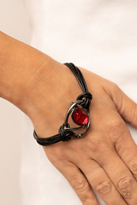 Keep Your Distance - Red Magnetic Bracelet