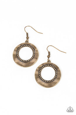 Desert Diversity - Brass Earrings