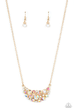 Effervescently Divine - Gold Necklace