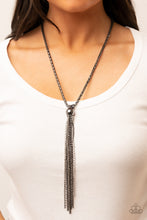 Load image into Gallery viewer, Metallic MESH-Up - Black Gunmetal Necklace