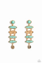 Load image into Gallery viewer, Rustic Reverie - Blue Post Earrings