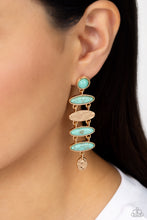 Load image into Gallery viewer, Rustic Reverie - Blue Post Earrings