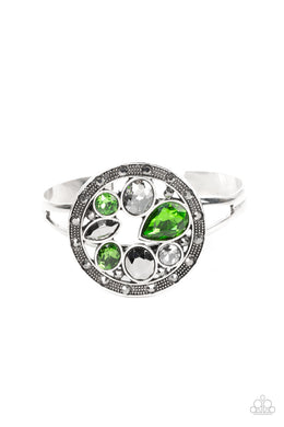 Time to Twinkle - Green Cuff Bracelet