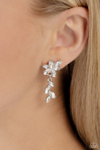 Goddess Grove - White Post Earrings