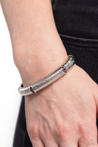 A Dash of Dazzle - Red Hinged Bracelet