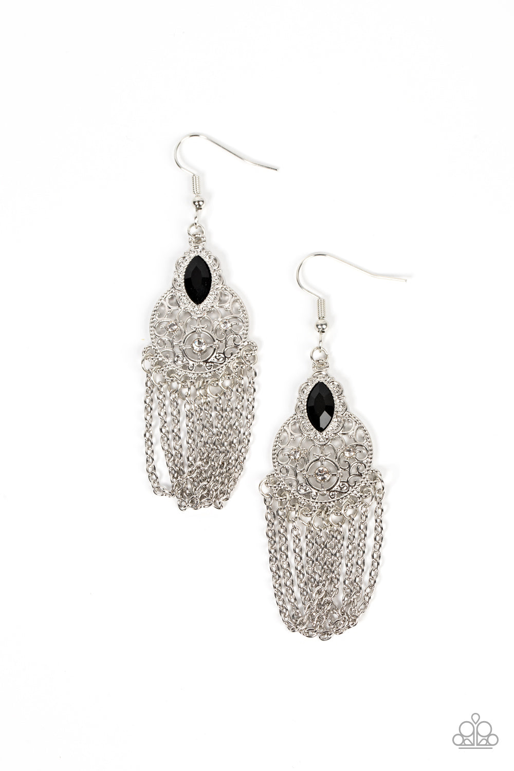 Pressed for CHIME - Black Earrings