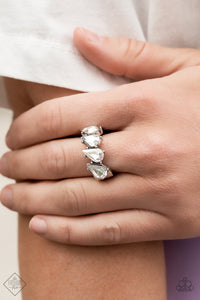 Bling or Bust - White Dainty Ring