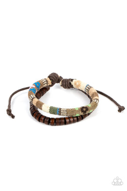 Pack your Poncho - Brown Sliding Knot Bracelet