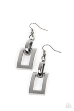 Load image into Gallery viewer, Blazing Buckles - Black Gunmetal Earrings