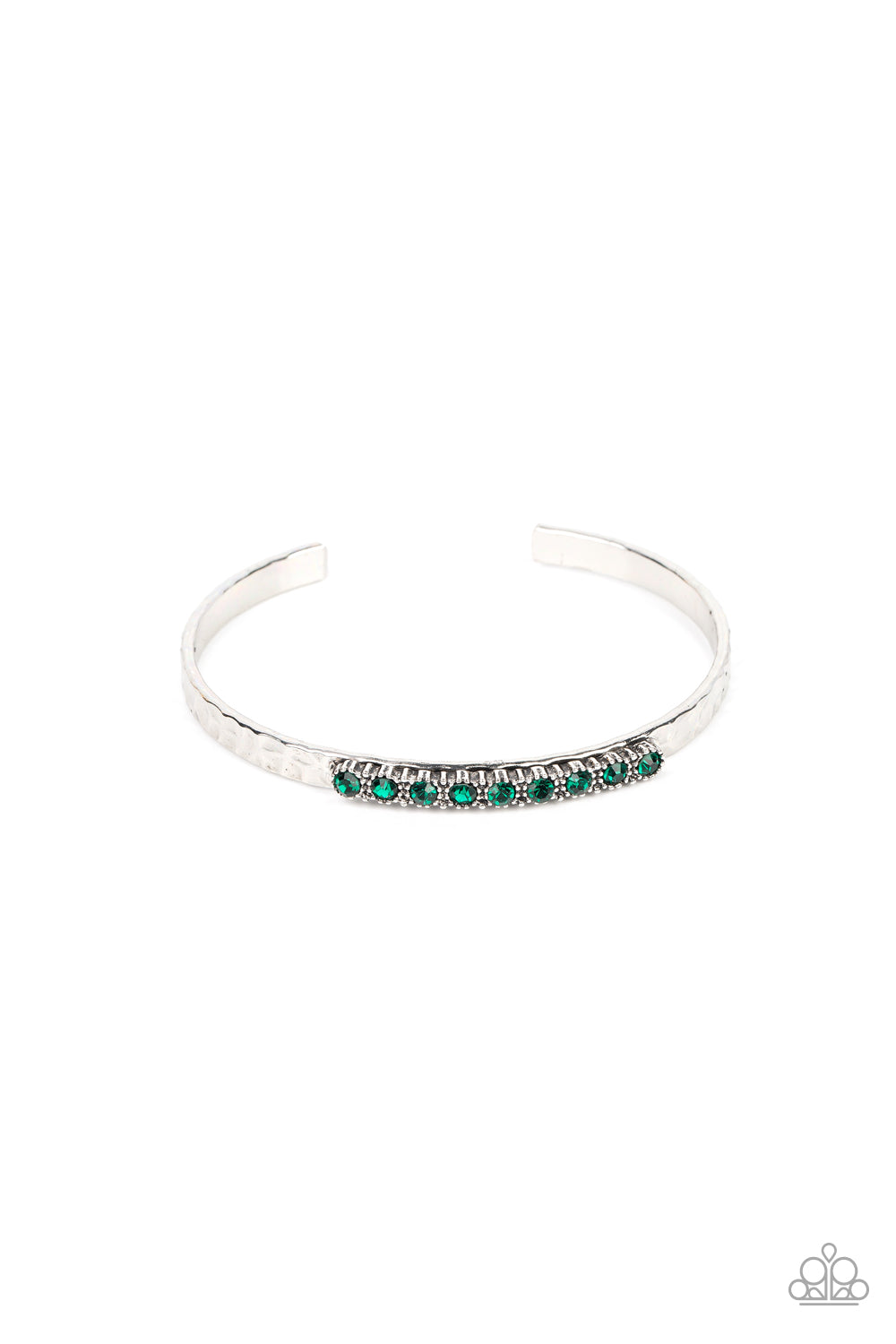 Gives Me the SHIMMERS - Green Cuff Bracelet