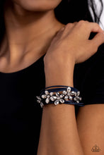 Load image into Gallery viewer, Here Comes the BLOOM - Blue Magnetic Closure Bracelet