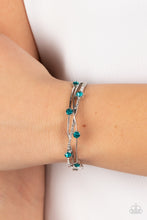 Load image into Gallery viewer, Slammin Sparkle - Blue Hinged Bracelet