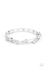 Load image into Gallery viewer, Slammin Sparkle - White Hinged Bracelet