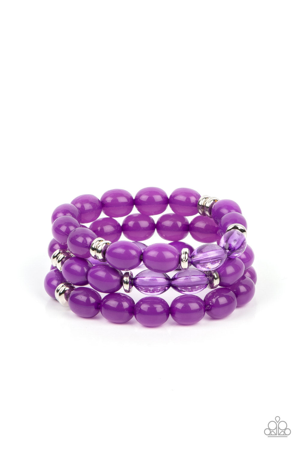 Coastal Coastin - Purple Stretchy Bracelets