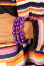 Load image into Gallery viewer, Coastal Coastin - Purple Stretchy Bracelets