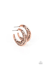 Load image into Gallery viewer, Wanderlust Wilderness - Copper Hoop Earrings