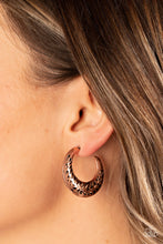 Load image into Gallery viewer, Wanderlust Wilderness - Copper Hoop Earrings