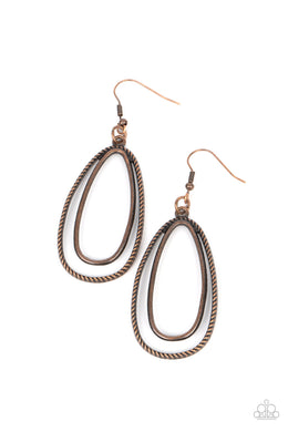 Lend Me Your Lasso - Copper Earrings