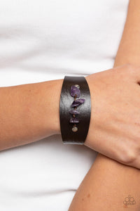 Colorful Canyoneer - Purple Adjustable Snap Closure Bracelet