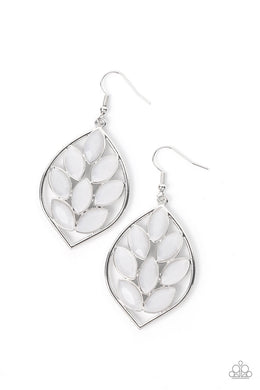 Glacial Glades - White Earrings