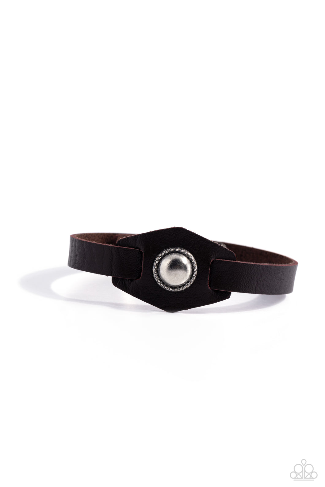 Bronx Bronco - Brown Adjustable Snap Closure Bracelet