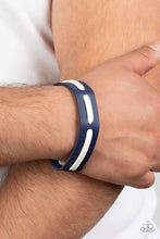 Load image into Gallery viewer, Ride Easy - Blue Adjustable Snap Closure Bracelet