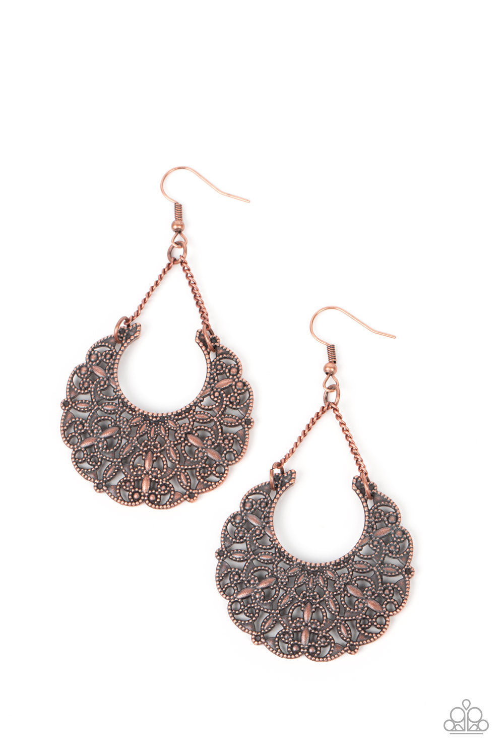 Country Cornucopia - Copper Earrings