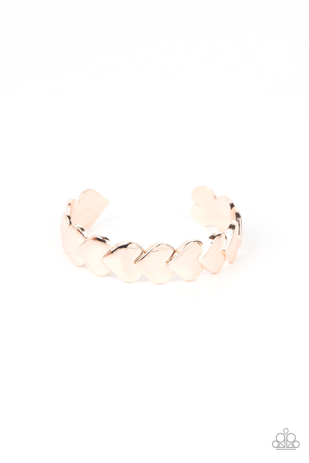 Hearts Galore - Rose Gold Cuff Bracelet