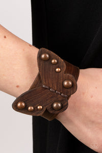 Butterfly Farm - Copper Adjustable Snap Closure Bracelet