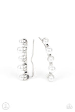 Load image into Gallery viewer, Drop-Top Attitude - White Ear Crawler Earrings