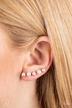 Load image into Gallery viewer, Drop-Top Attitude - Gold Ear Crawler Earrings