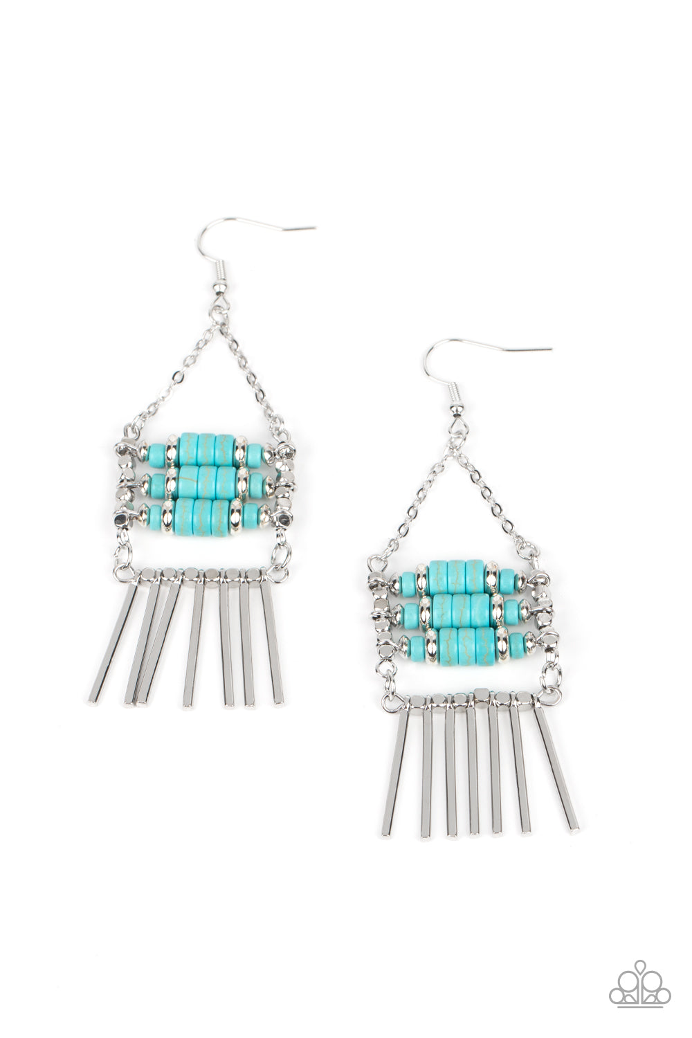 Tribal Tapestry - Blue Earrings