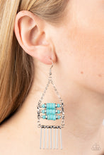 Load image into Gallery viewer, Tribal Tapestry - Blue Earrings