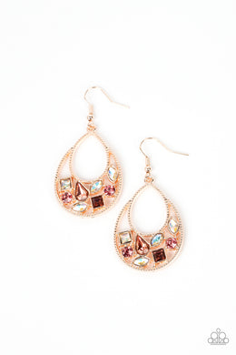 Regal Recreation - Rose Gold Earrings